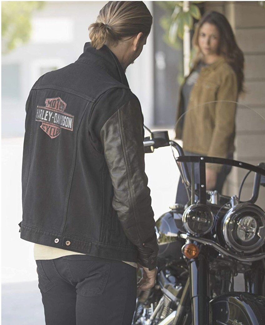 denim and leather jacket mens